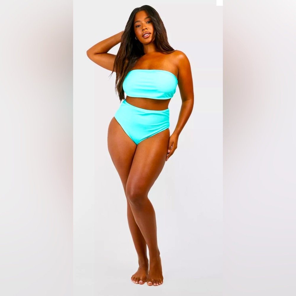 Plus Bandeau Bikini Set